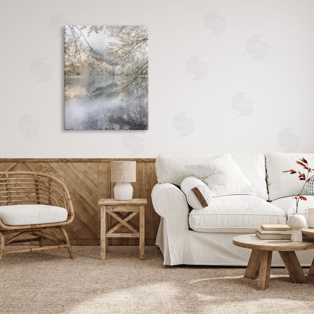 Irene Weisz Foggy Pond Landscape Reflection