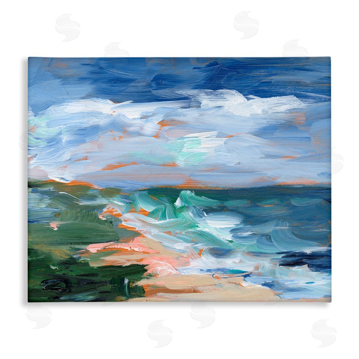 Ethan Harper Crashing Beach Waves Abstract Scene