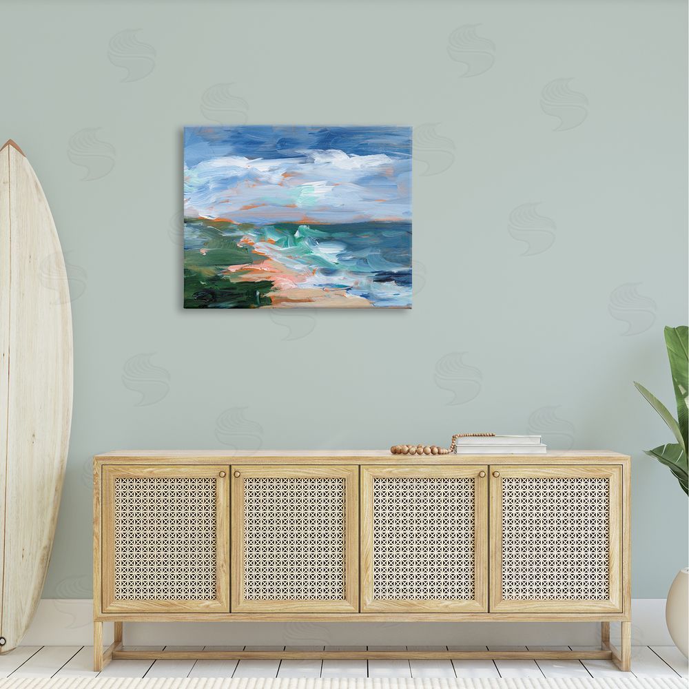 Ethan Harper Crashing Beach Waves Abstract Scene