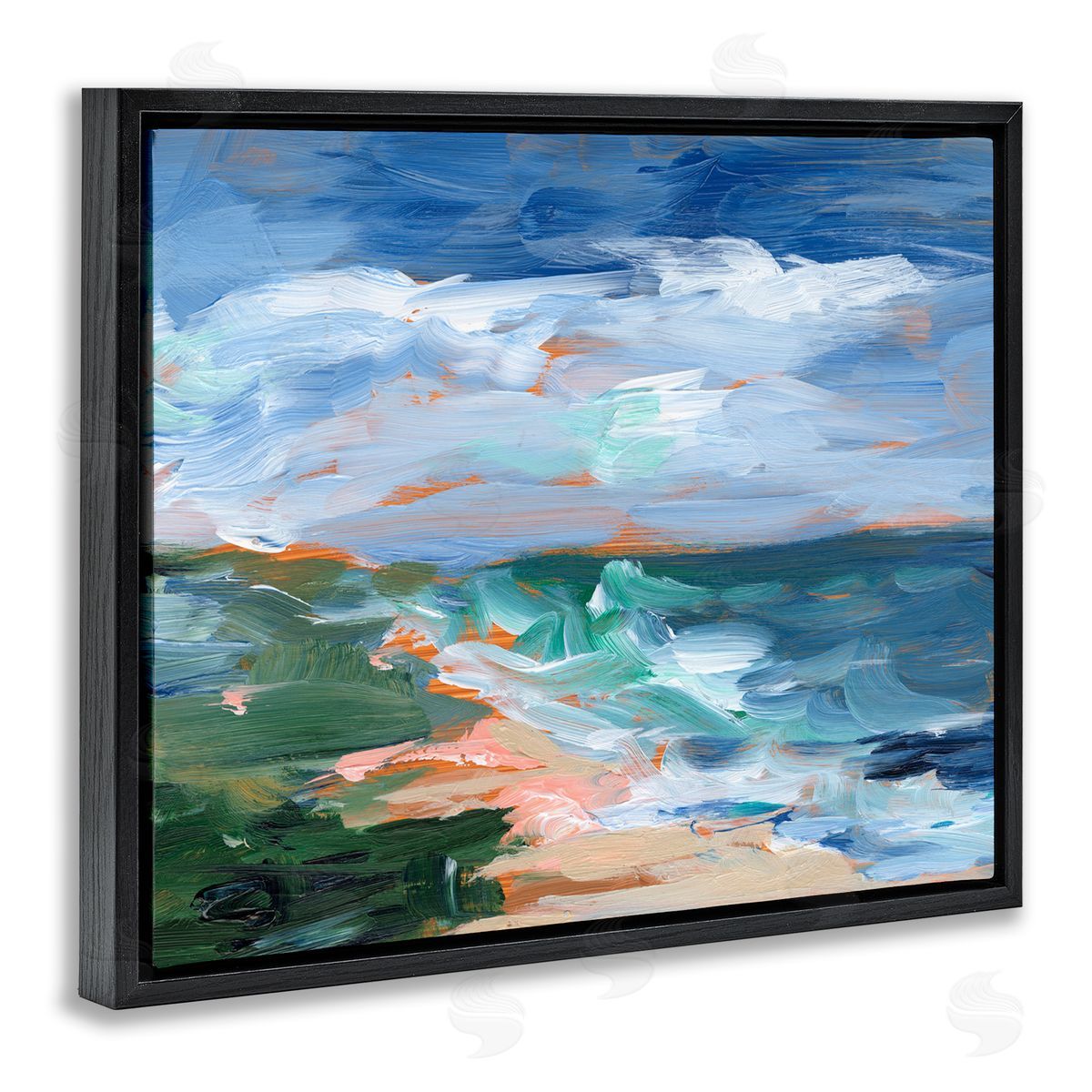 Ethan Harper Crashing Beach Waves Abstract Scene