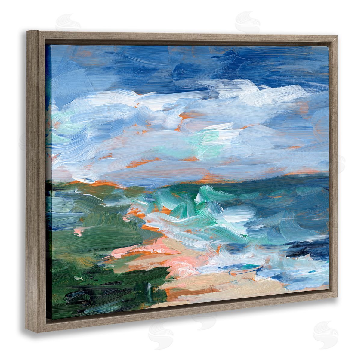 Ethan Harper Crashing Beach Waves Abstract Scene