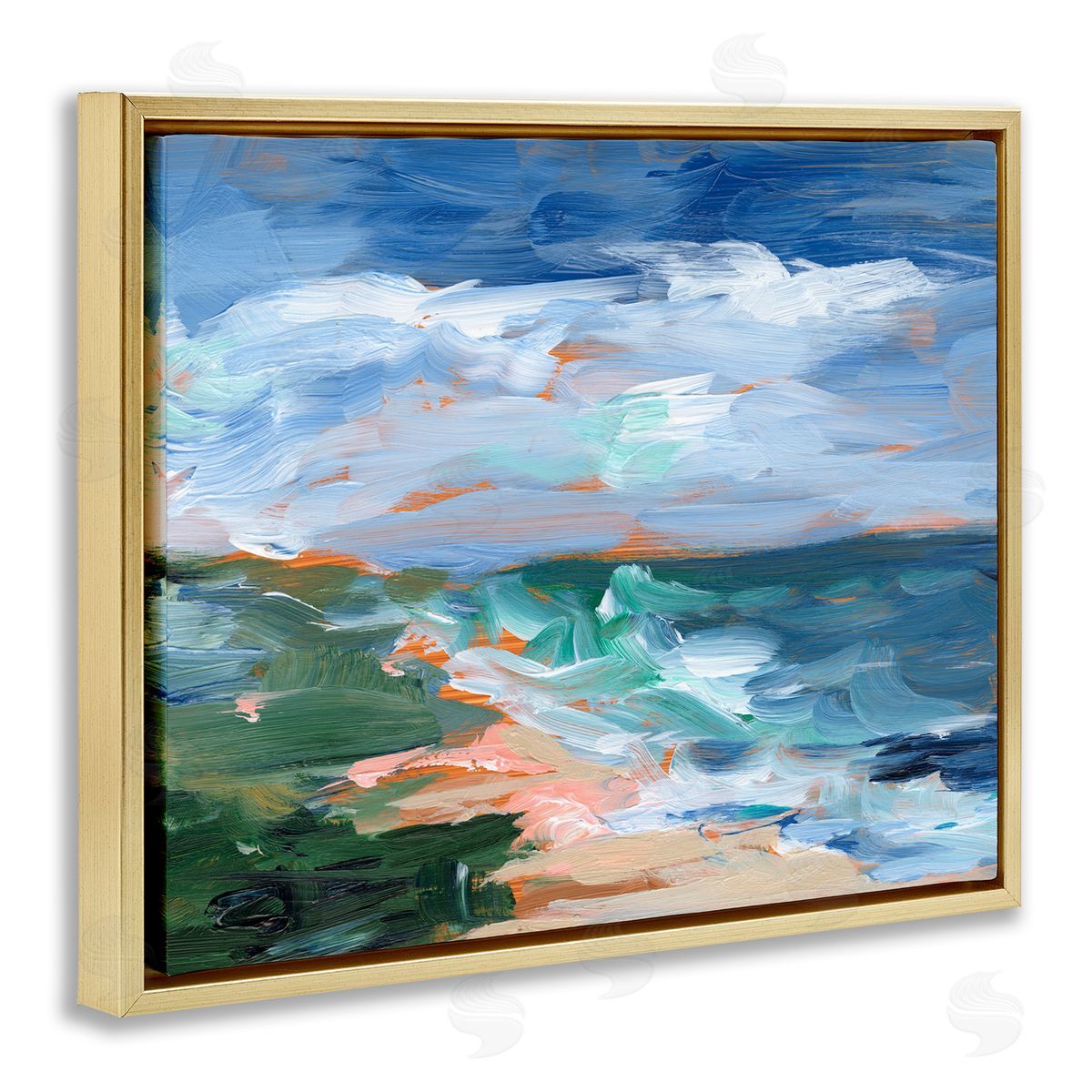 Ethan Harper Crashing Beach Waves Abstract Scene