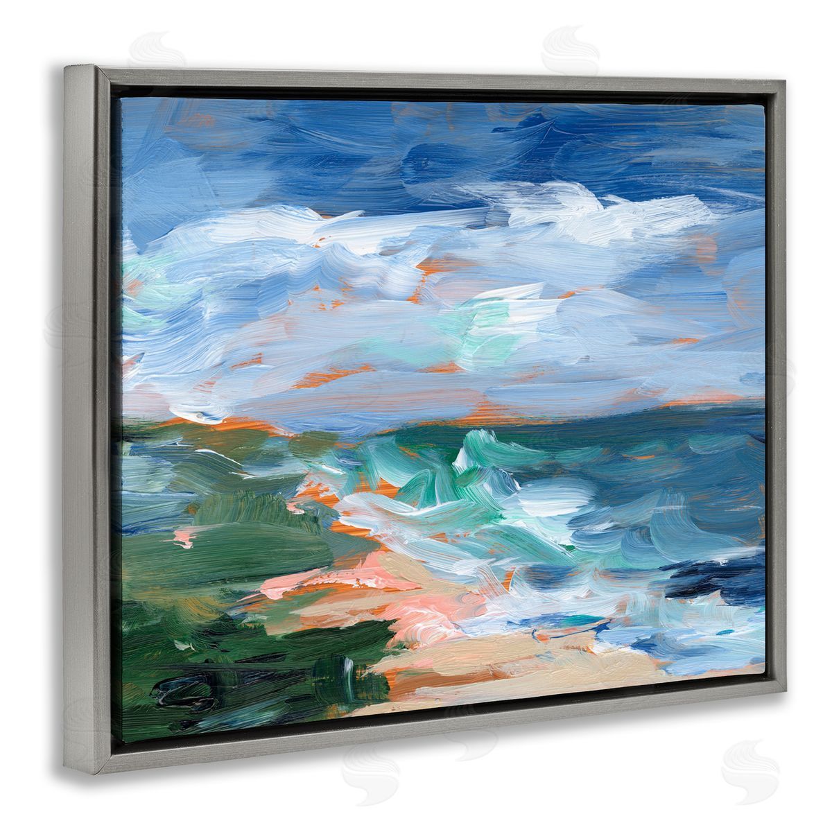Ethan Harper Crashing Beach Waves Abstract Scene