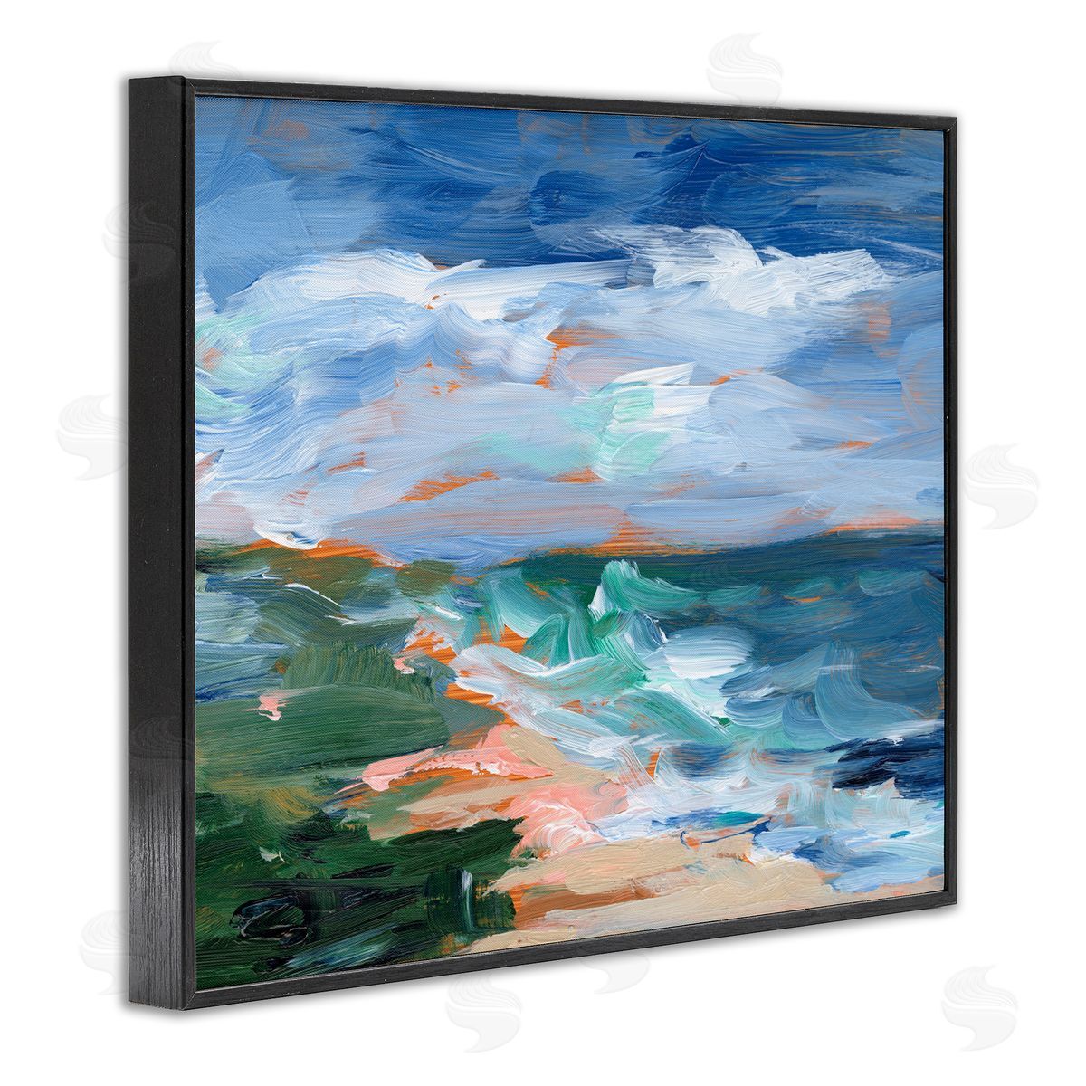 Ethan Harper Crashing Beach Waves Abstract Scene
