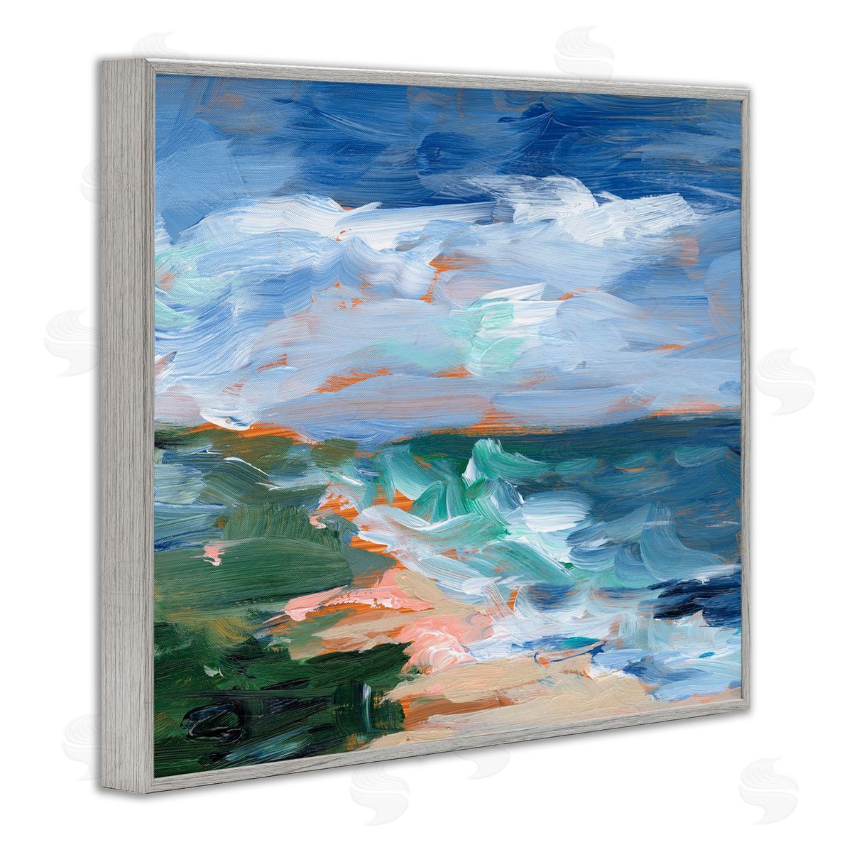 Ethan Harper Crashing Beach Waves Abstract Scene