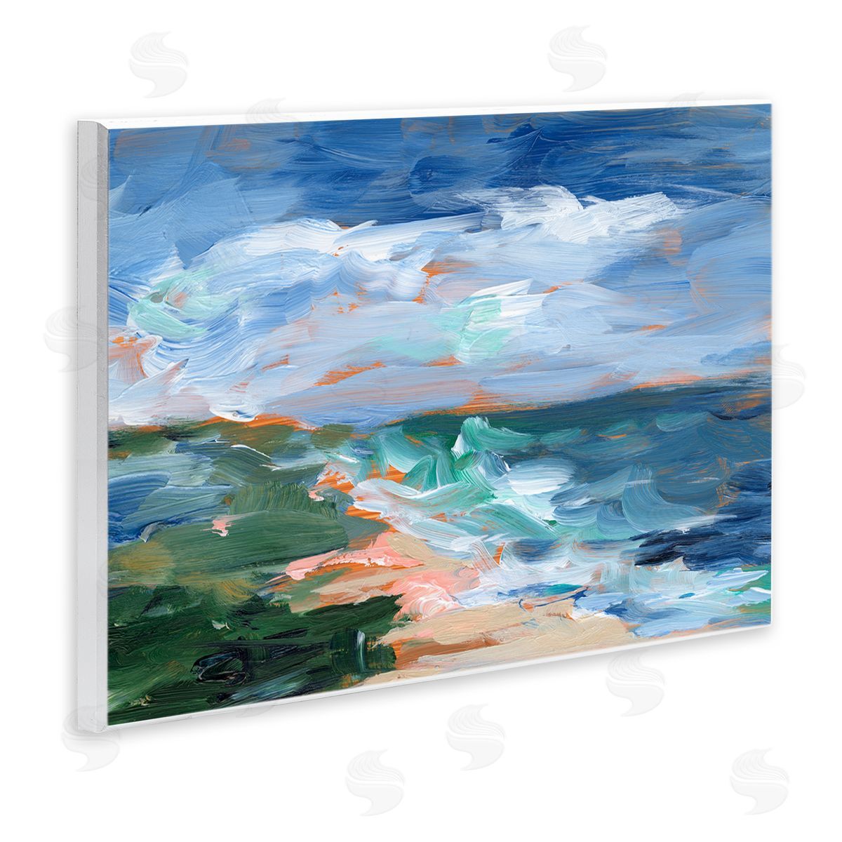 Ethan Harper Crashing Beach Waves Abstract Scene