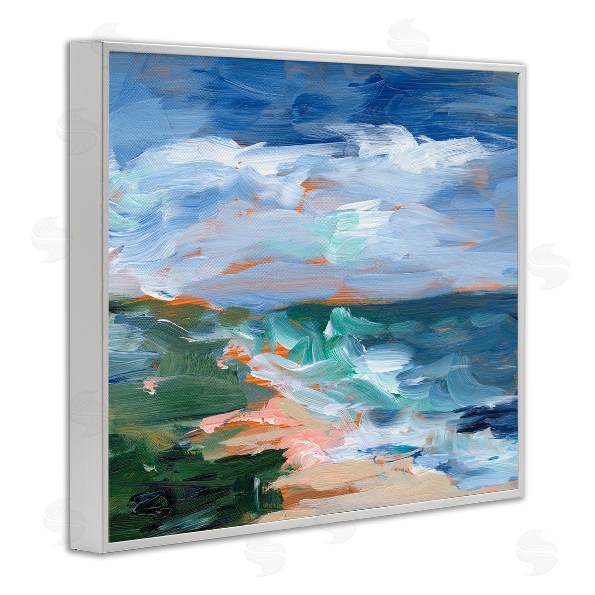 Ethan Harper Crashing Beach Waves Abstract Scene