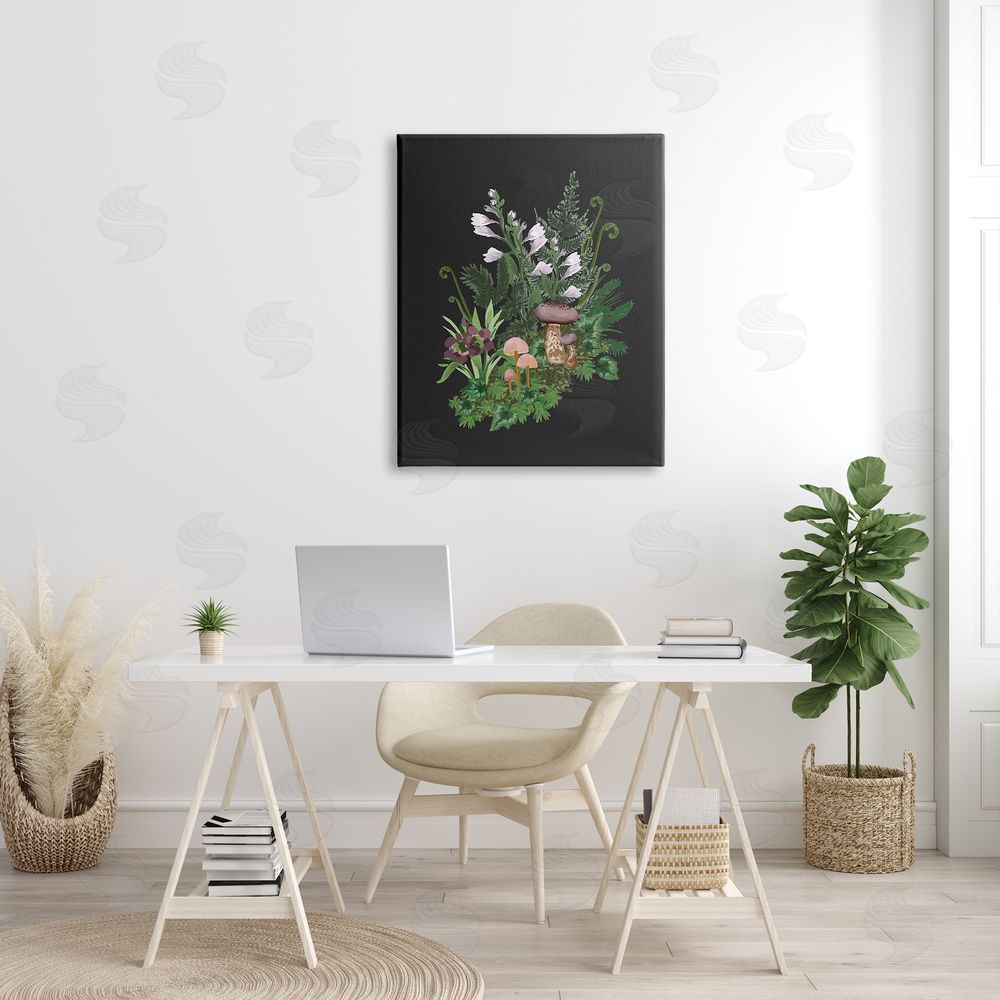House of Rose Forest Plants Blooming Mushrooms