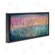 Jennifer Taylor Art | Pond Reeds Sprouting at Sunset
