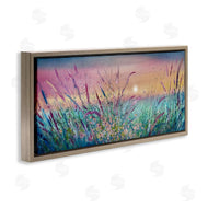 Jennifer Taylor Art | Pond Reeds Sprouting at Sunset