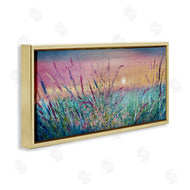 Jennifer Taylor Art | Pond Reeds Sprouting at Sunset