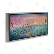 Jennifer Taylor Art | Pond Reeds Sprouting at Sunset