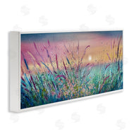 Jennifer Taylor Art | Pond Reeds Sprouting at Sunset