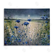 Jennifer Taylor Art | Moon over Blooming Flowers