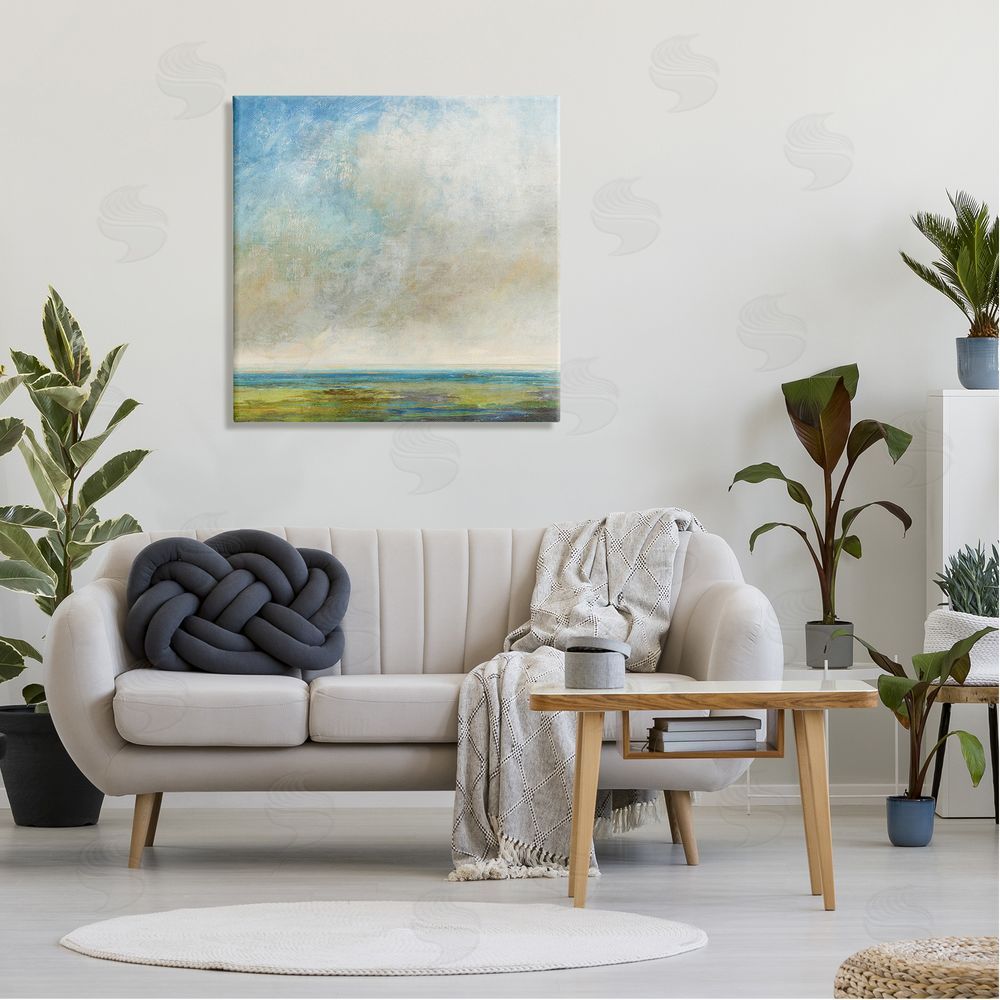 Suzanne Nicoll Abstract Scenery Cloudy Water View Canvas Wall Art in Room