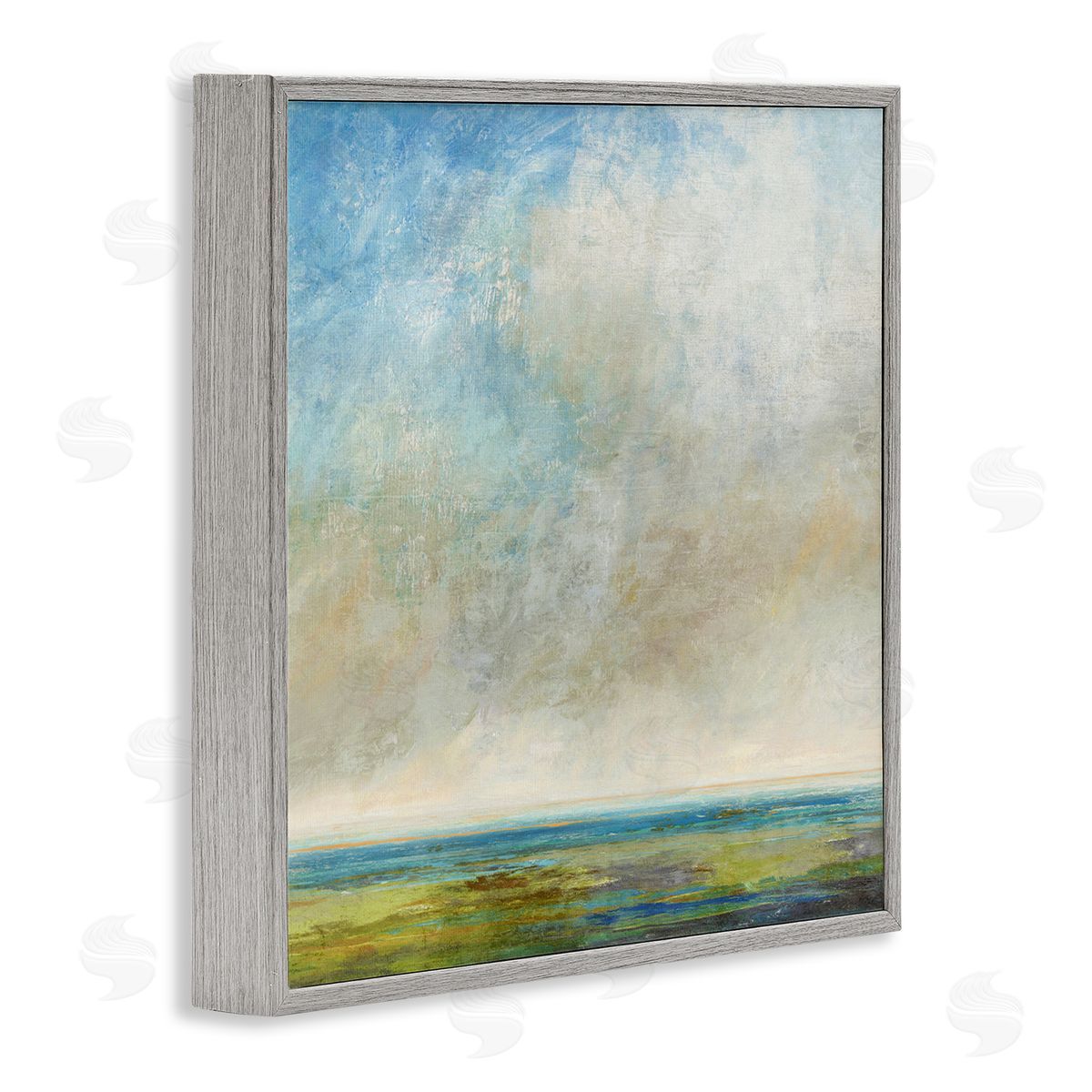 Suzanne Nicoll Abstract Scenery Cloudy Water View Gray Framed Glicee Wall Art Print