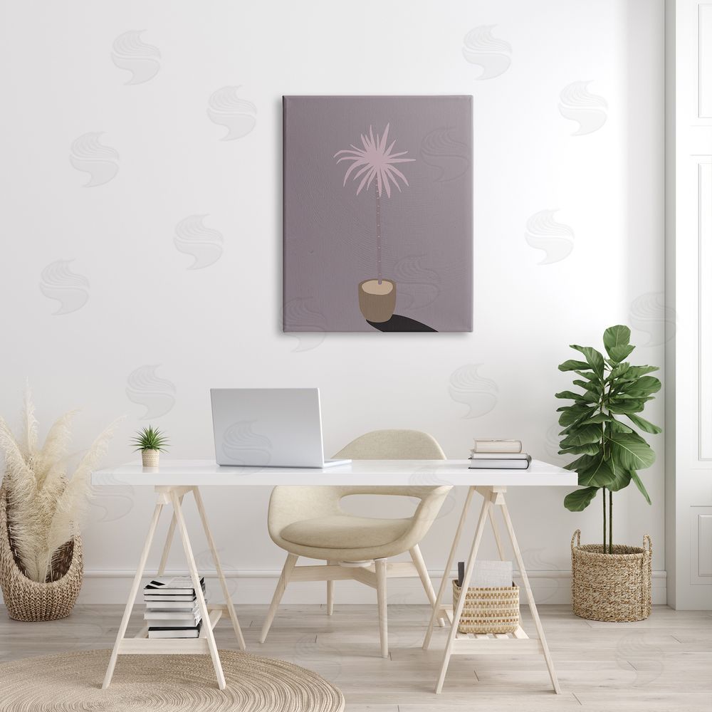 Stupell Studio Contemporary Potted Palm Tree