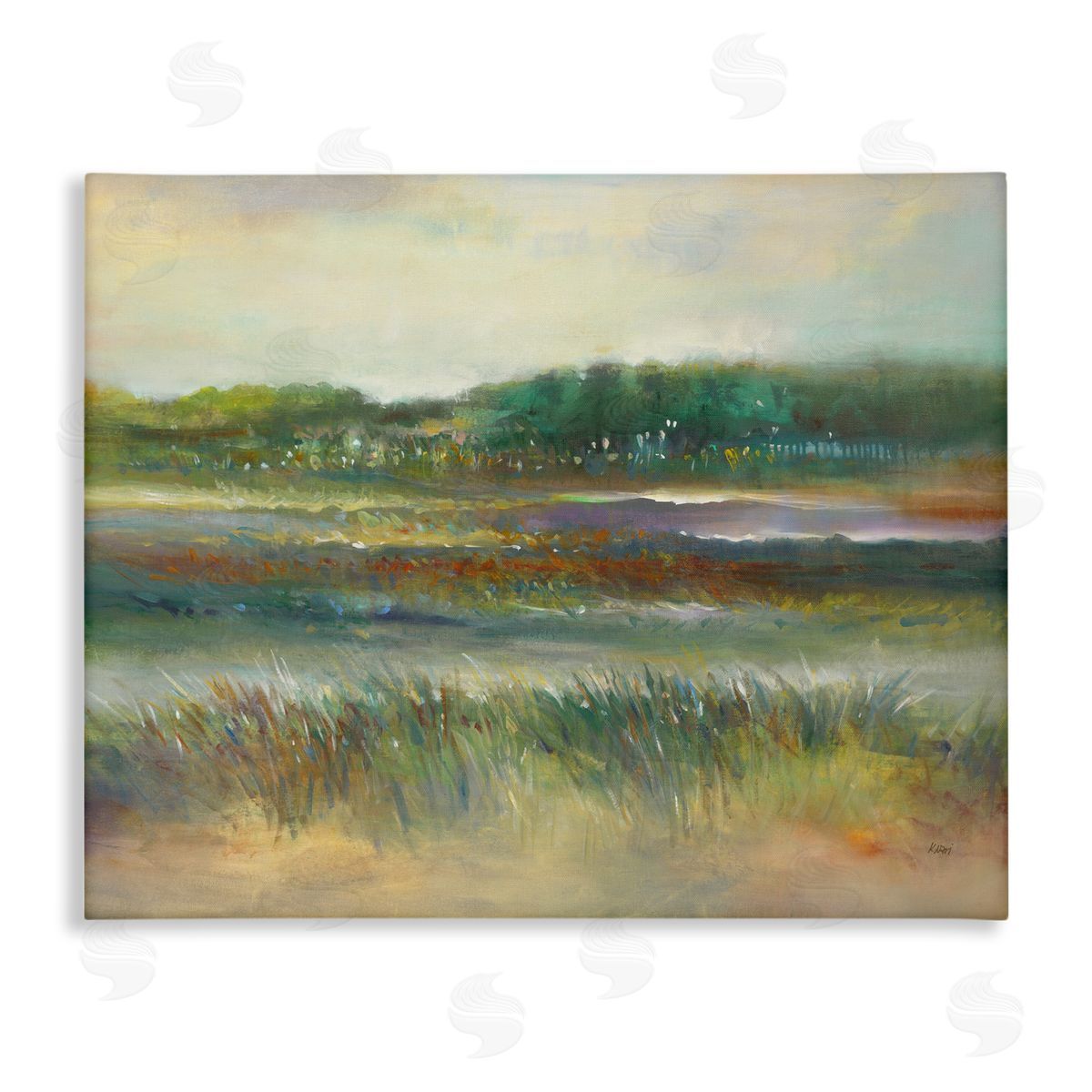 K. Nari Calming Countryside Scenery Field