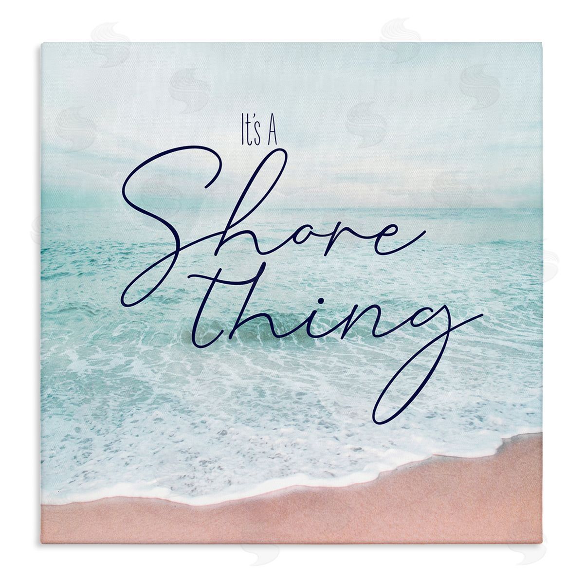 Natalie Carpentieri It's A Shore Thing Summer Beach Stretched Canvas Wall Art Print
