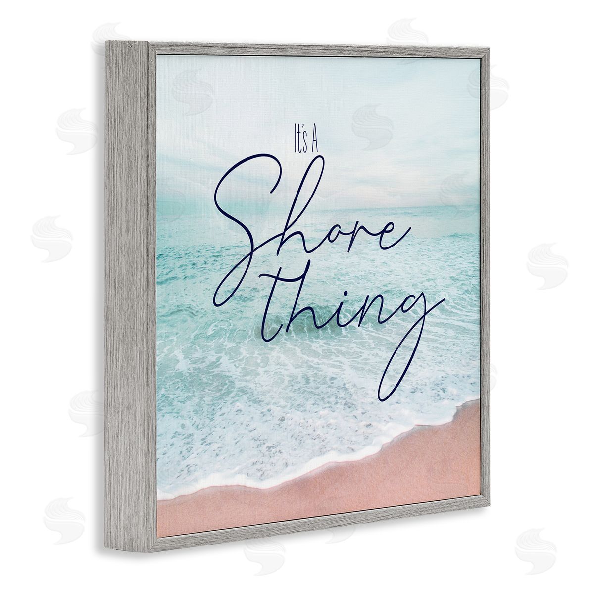 Natalie Carpentieri It's A Shore Thing Summer Beach Gray Framed Glicee Wall Art Print