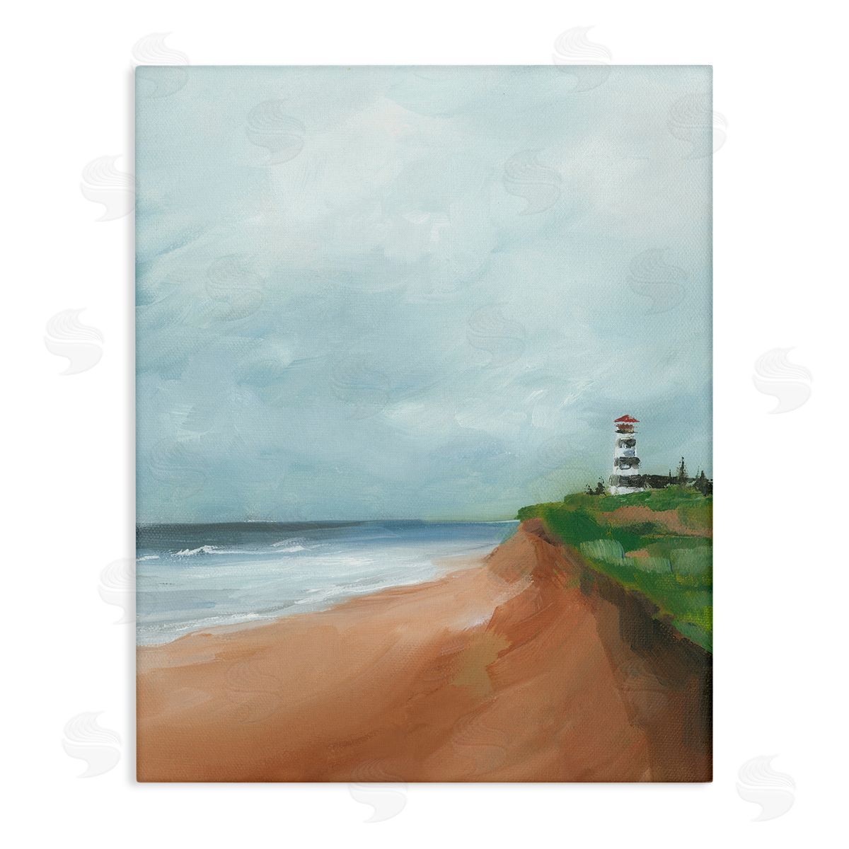 Caverly Smith Distant Lighthouse Beach Shore