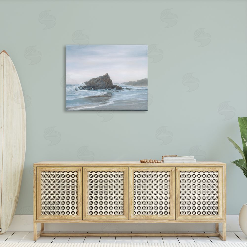 Georgia Janisse Crashing Waves Rocky Beach