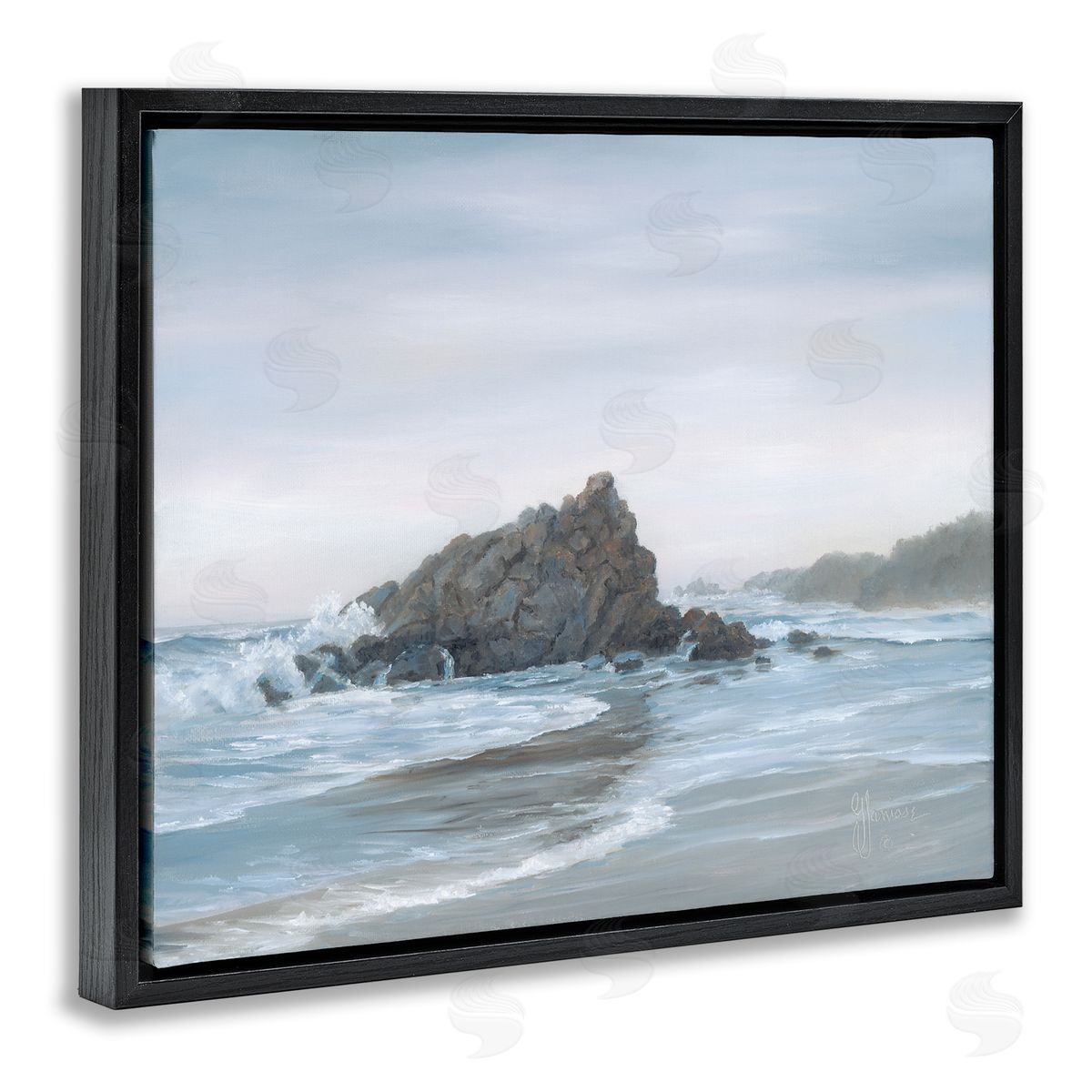 Georgia Janisse Crashing Waves Rocky Beach