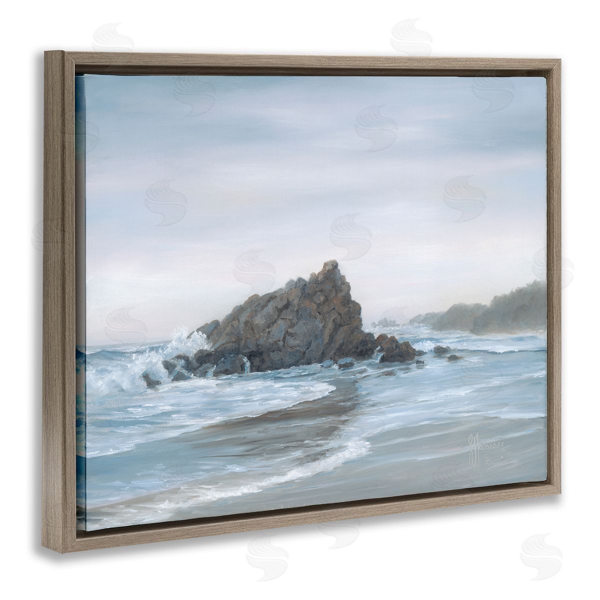 Georgia Janisse Crashing Waves Rocky Beach