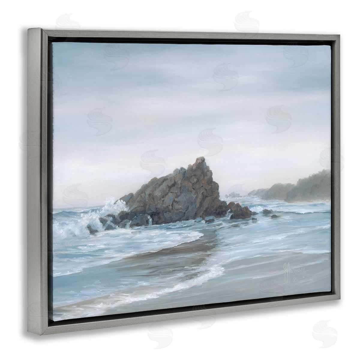 Georgia Janisse Crashing Waves Rocky Beach