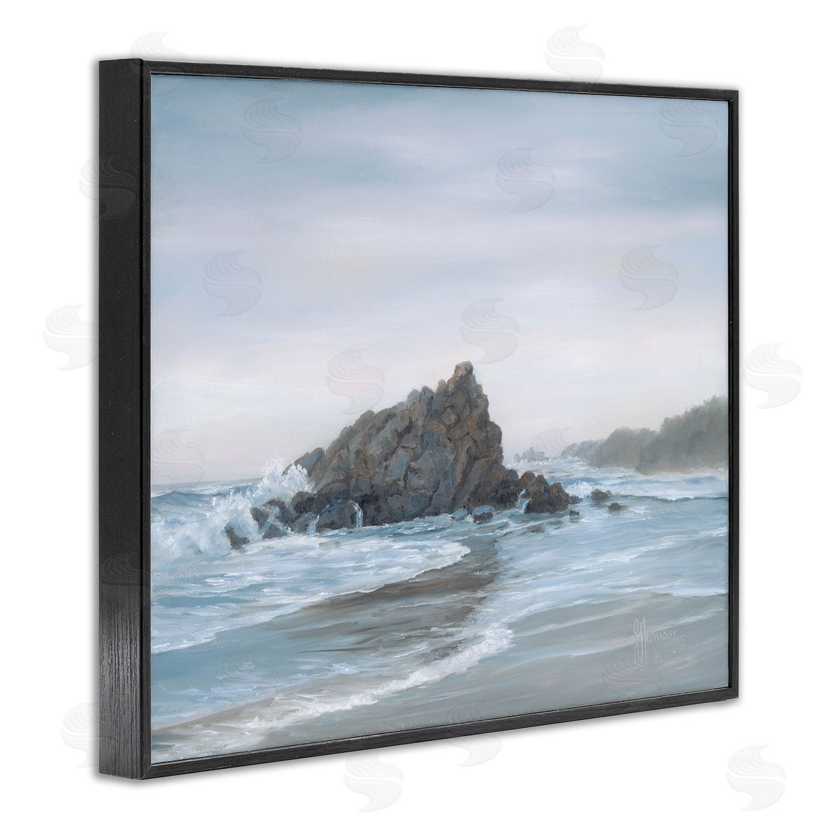 Georgia Janisse Crashing Waves Rocky Beach