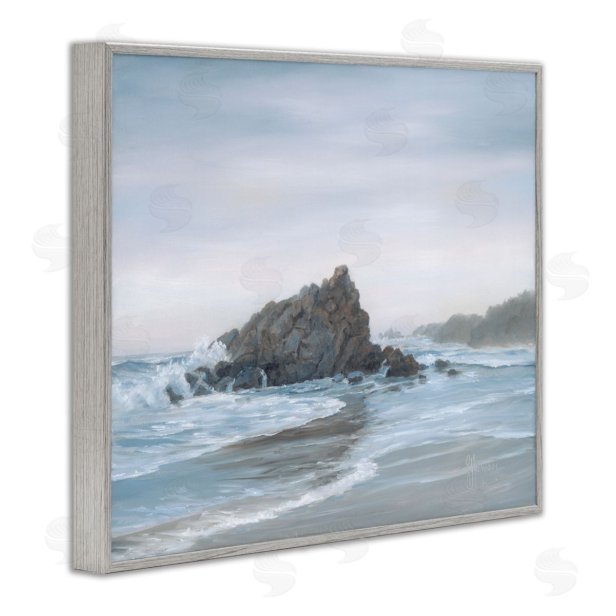 Georgia Janisse Crashing Waves Rocky Beach