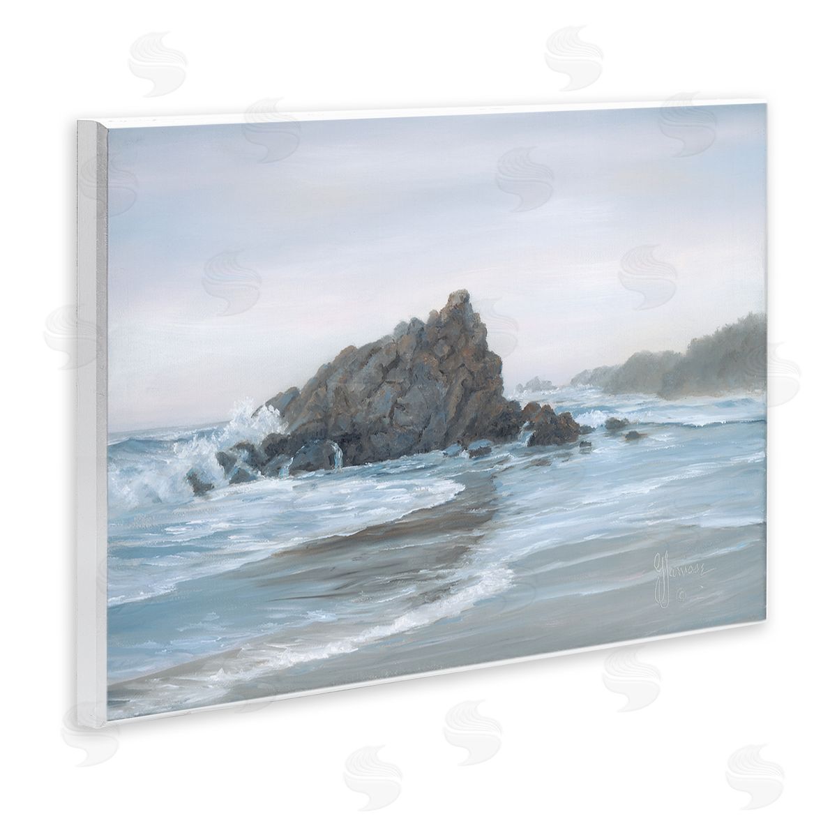 Georgia Janisse Crashing Waves Rocky Beach