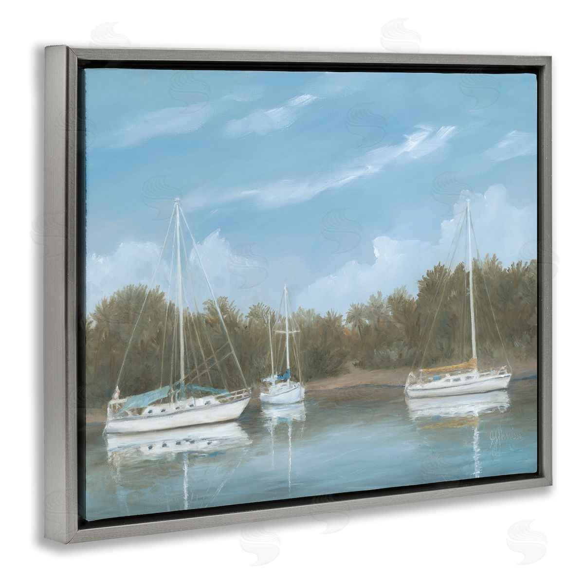 Georgia Janisse Drifting Boats Nautical Marina 