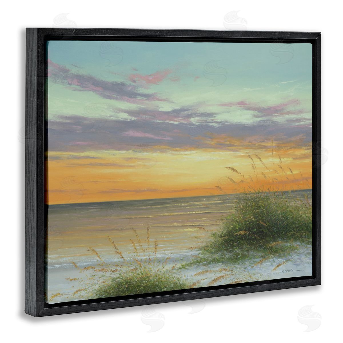 Martin Figlinski Coastal Reeds Sunset Beach Shore