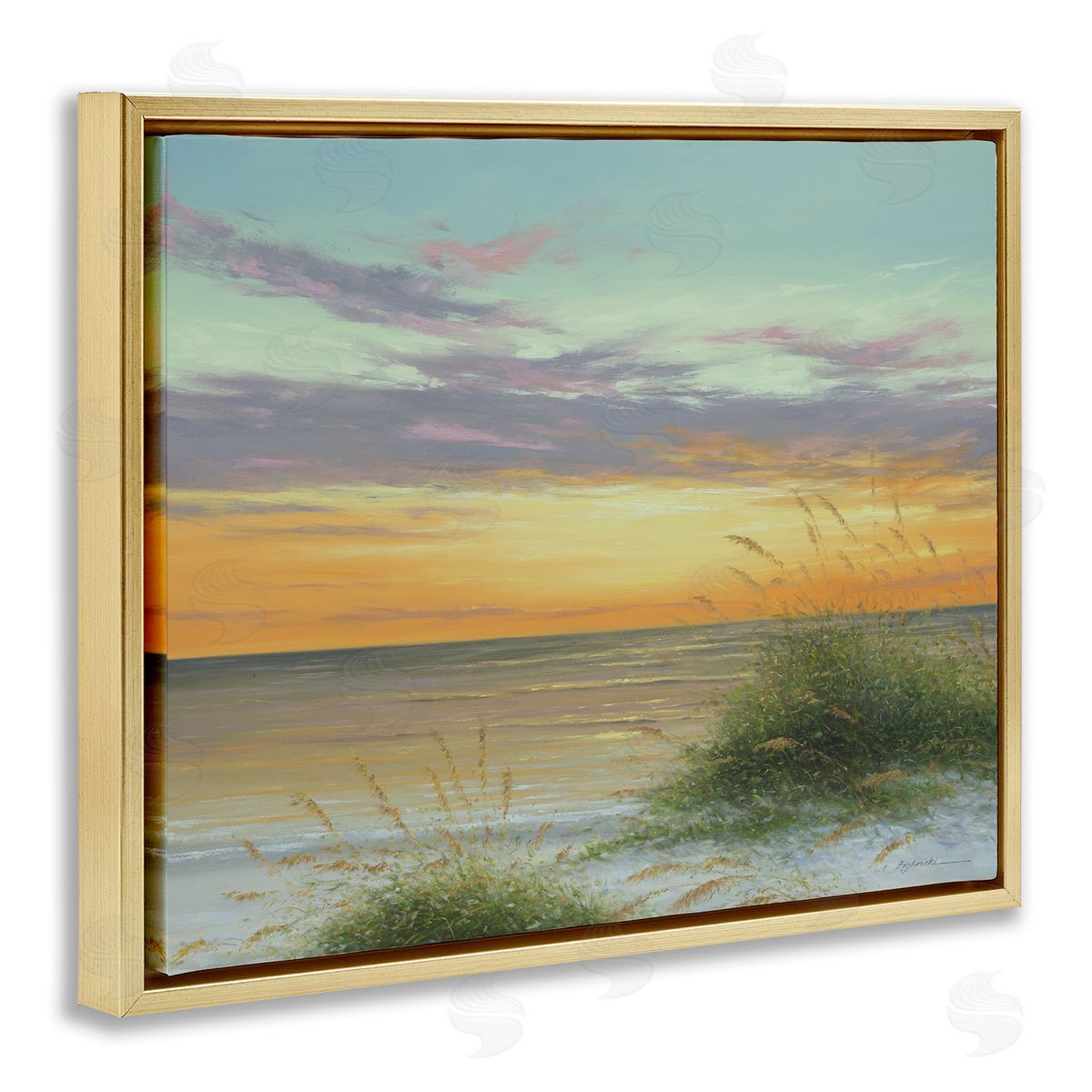 Martin Figlinski Coastal Reeds Sunset Beach Shore