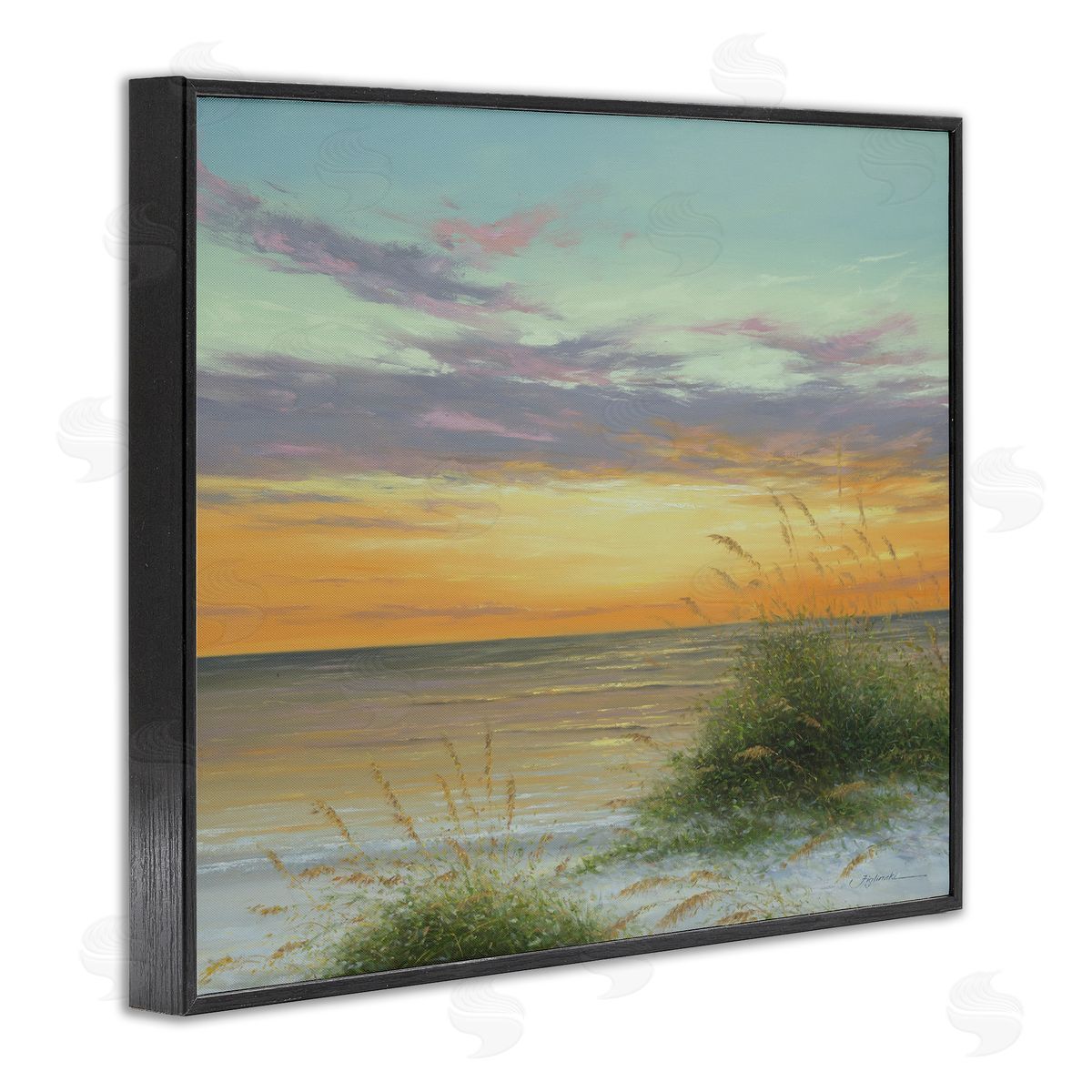 Martin Figlinski Coastal Reeds Sunset Beach Shore