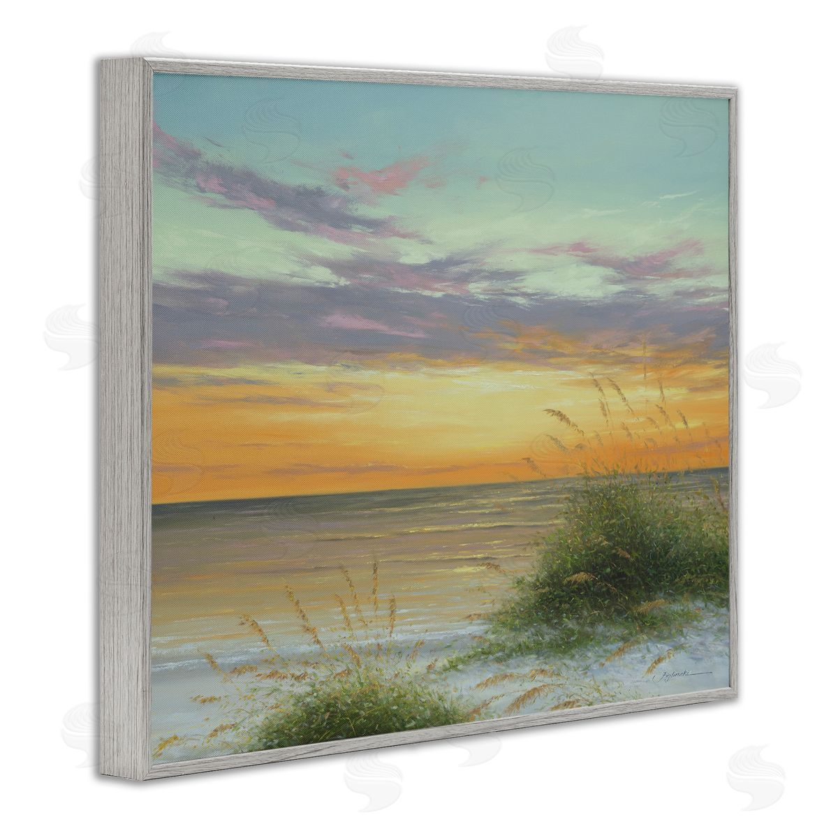 Martin Figlinski Coastal Reeds Sunset Beach Shore