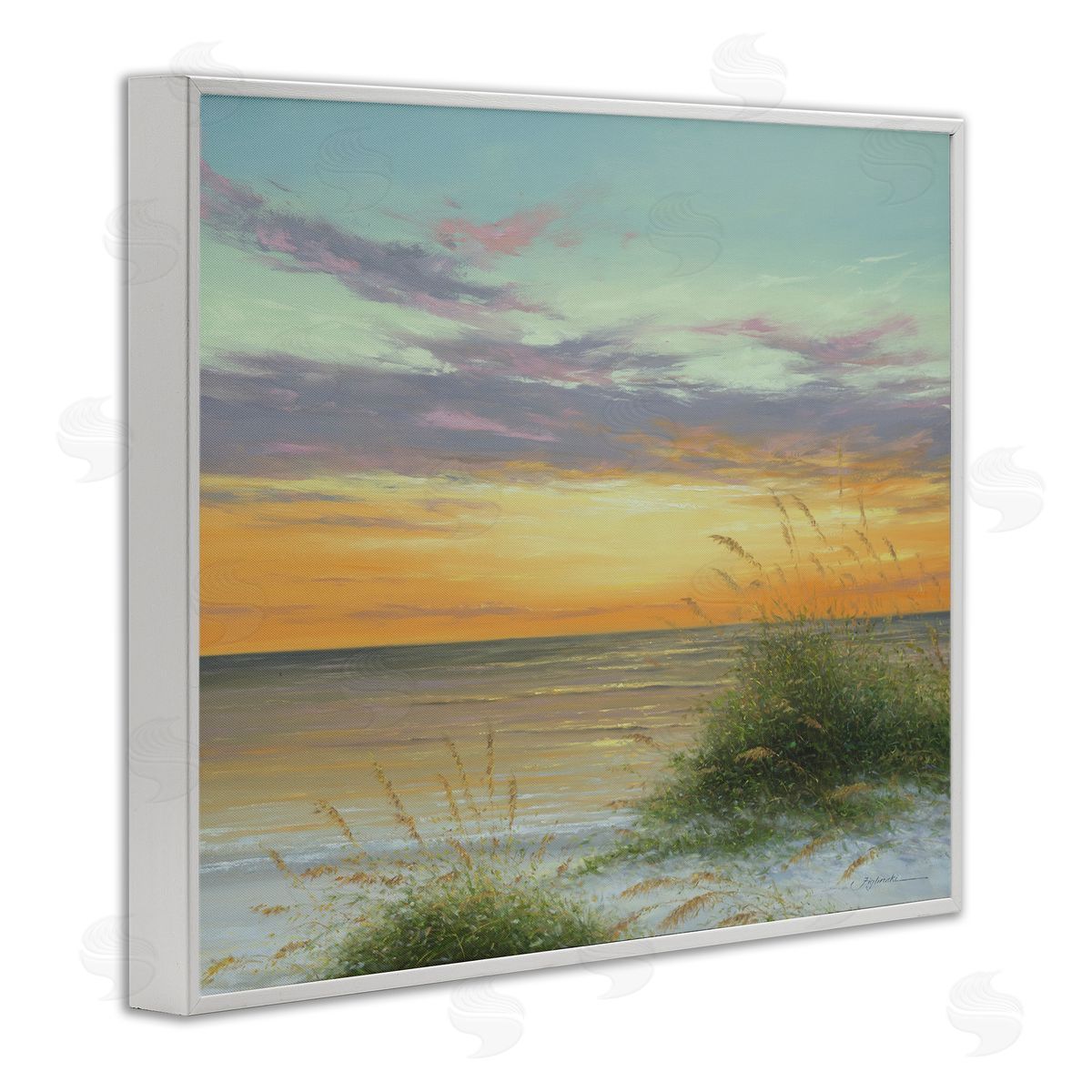 Martin Figlinski Coastal Reeds Sunset Beach Shore