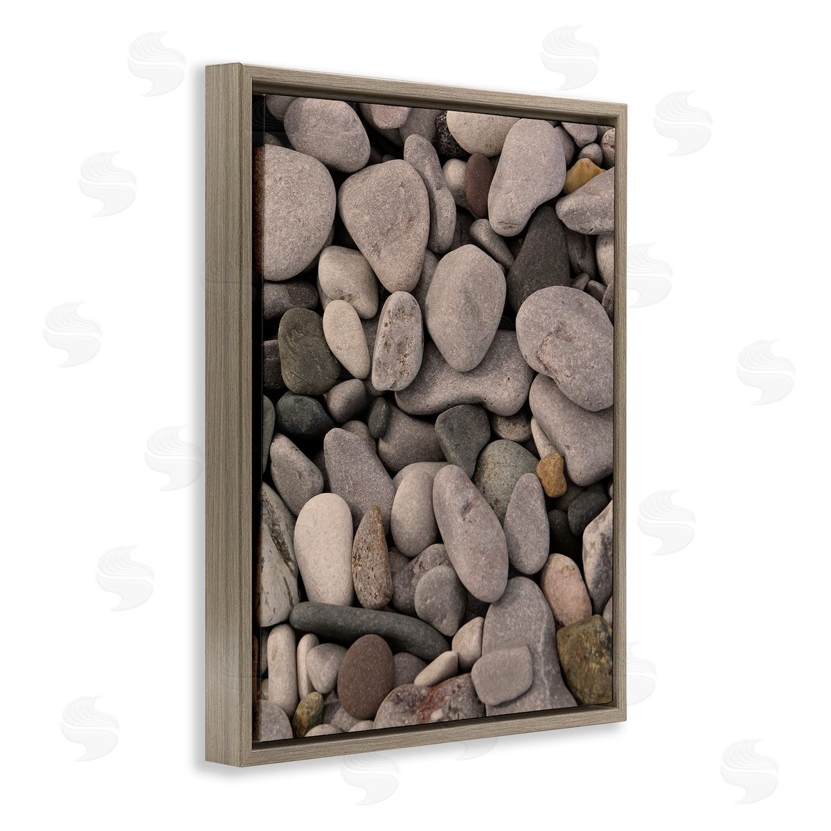 Stupell Studio Various Beach Pebbles Composition