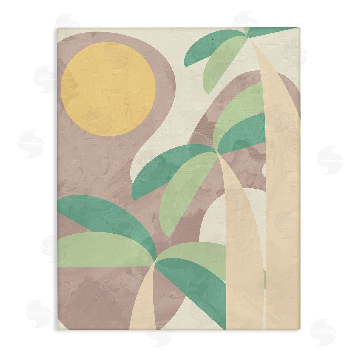 Stupell Studio Geometric Palm Tree Summer