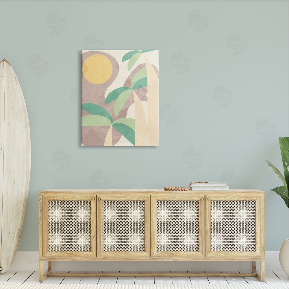 Stupell Studio Geometric Palm Tree Summer