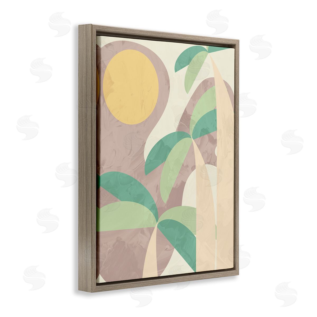 Stupell Studio Geometric Palm Tree Summer