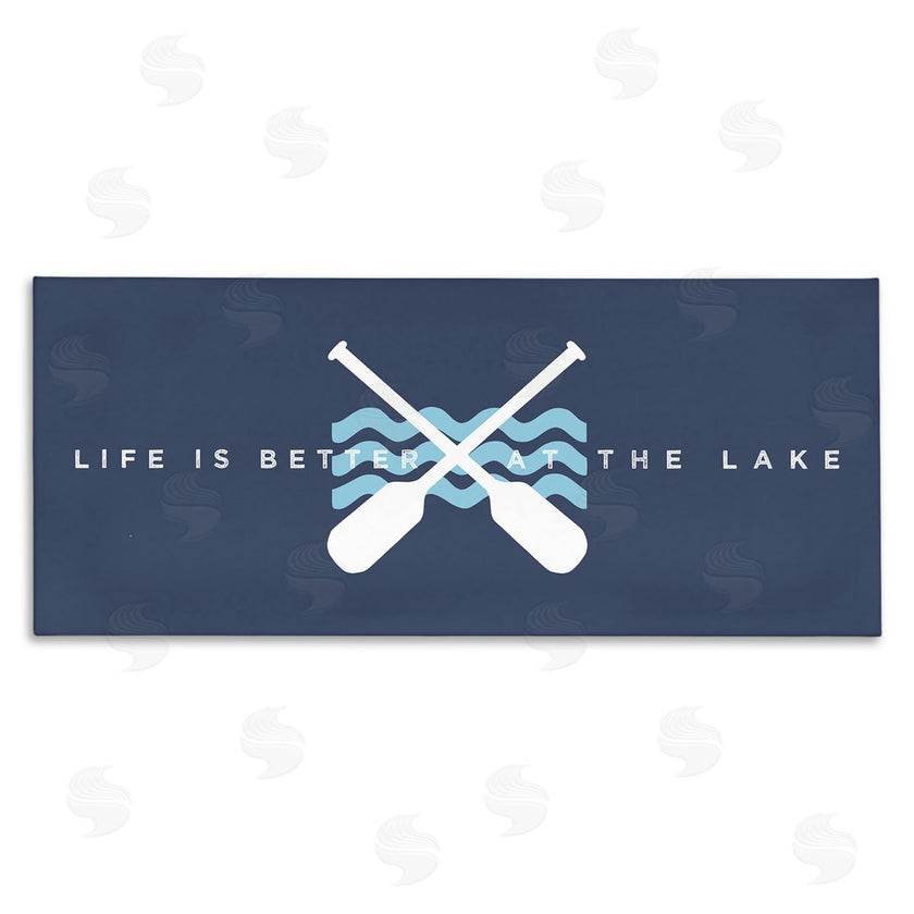 Stupell Studio | Better At Lake with Crossed Oars