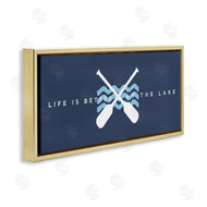 Stupell Studio | Better At Lake with Crossed Oars