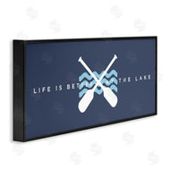 Stupell Studio | Better At Lake with Crossed Oars
