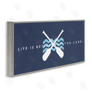 Stupell Studio | Better At Lake with Crossed Oars