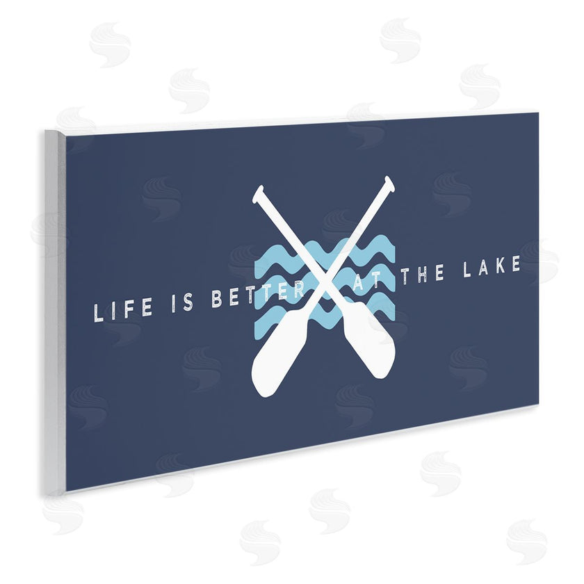 Stupell Studio | Better At Lake with Crossed Oars
