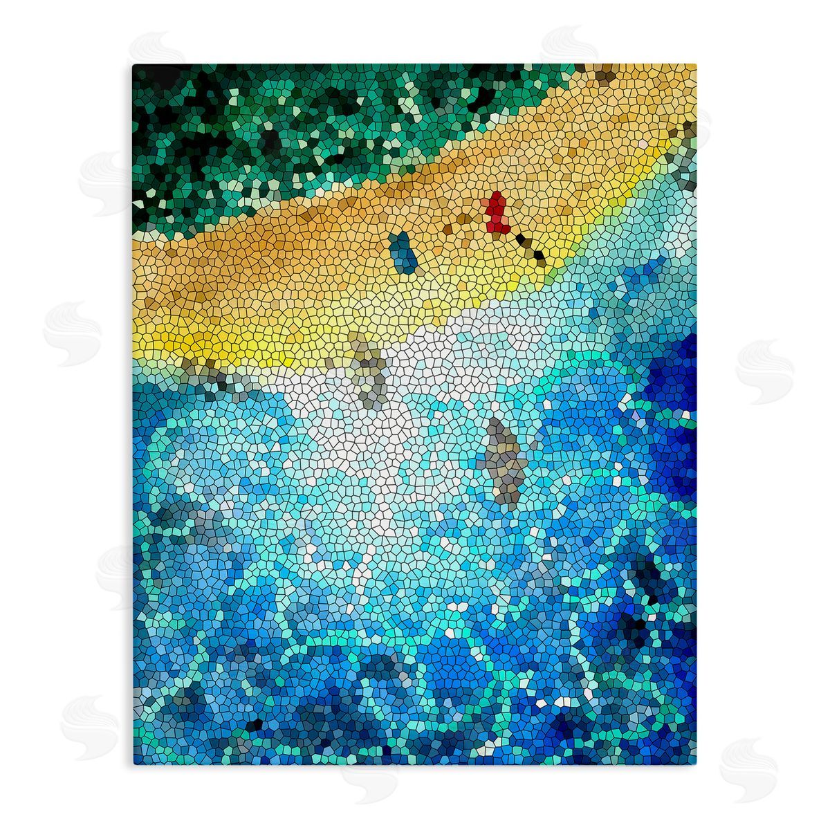 Sebastian Grafmann Modern Mosaic Pattern Beach