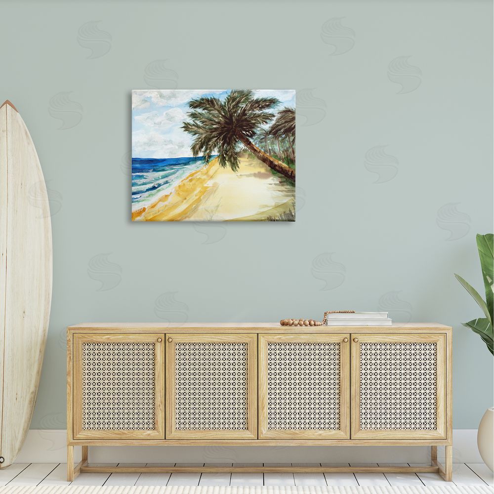 Sebastian Grafmann Summer Palm Overhanging Beach