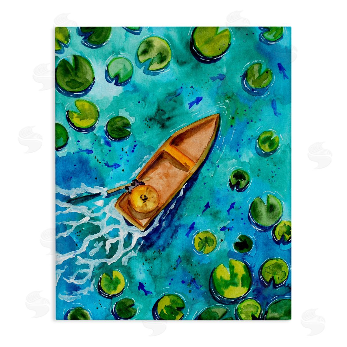 Sebastian Grafmann Pond Lilies Lake Boat Splash